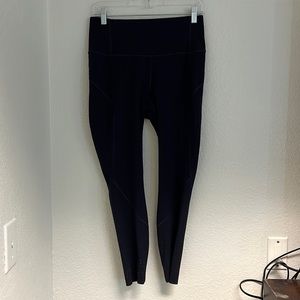 High waisted purple leggings